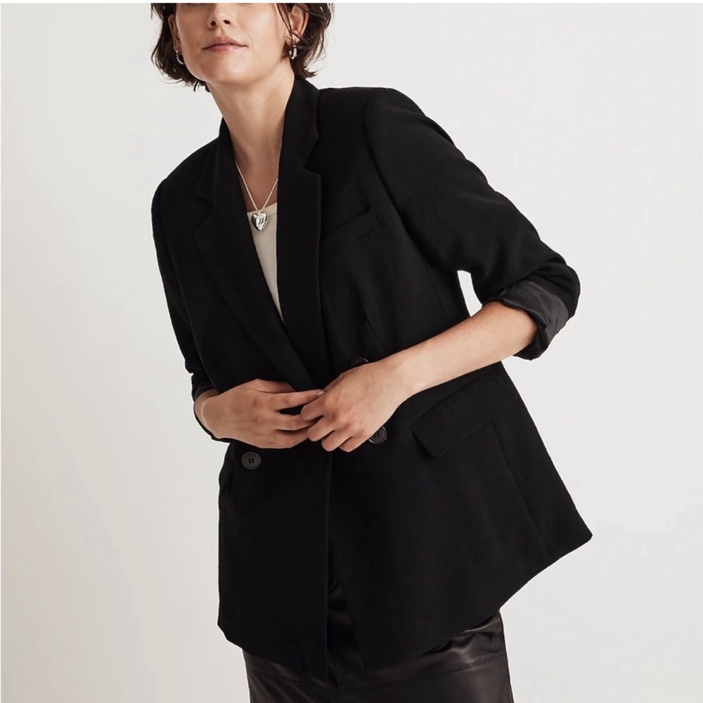 Madewell Rosedale Oversized Blazer in Crepe Size 8